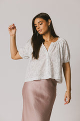 Peni Floral Blouse in Lavender