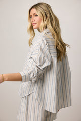 Tommy Striped Button Up