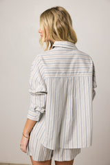 Tommy Striped Button Up