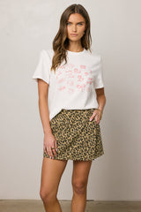 Brooks Leopard Wrap Skort