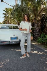 Hailey Polka Dot Straight Leg Jeans