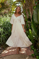 Kippa Tiered Midi Dress