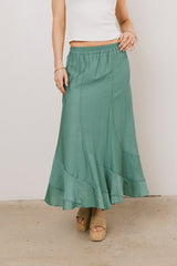 Amara Maxi Skirt in Teal