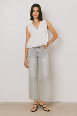 Hailey Polka Dot Straight Leg Jeans