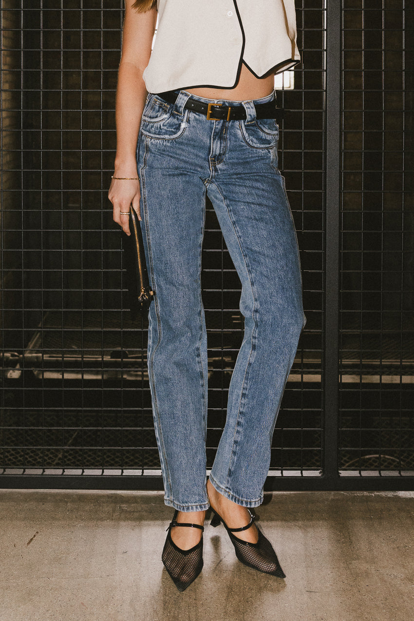 Mari Straight-Leg Jeans