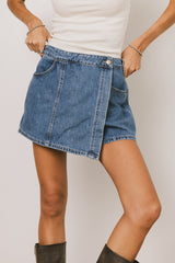 Rhia Denim Mini Skort
