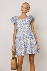 Stella Embroidered Mini Dress