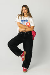 Lisette Barrel Jeans in Black