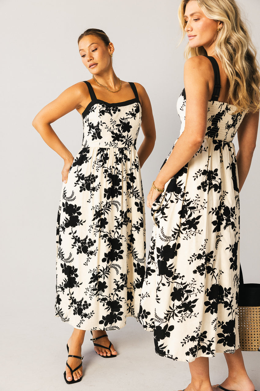 Zora Floral Midi Dress