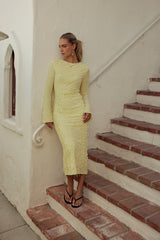 Bell Ruffle Maxi Dress