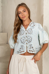 Lennon Floral Embroidered Blouse