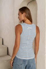 Sailor Striped Tank in Blue