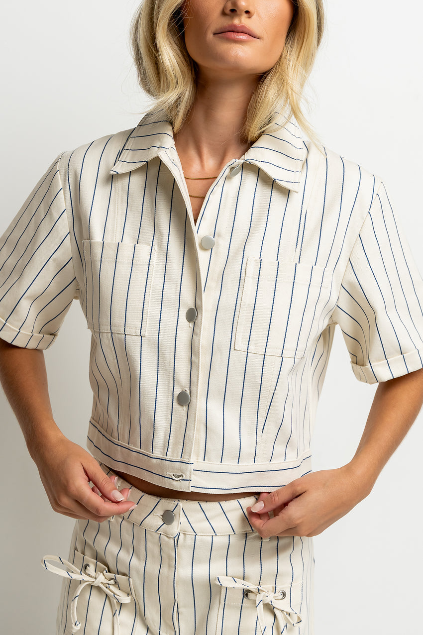 Baylor Striped Button Up