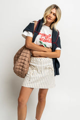 Baylor Striped Mini Skirt