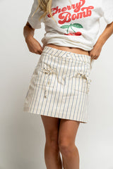 Baylor Striped Mini Skirt