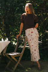 Aspen Puff Sleeve Top in Brown