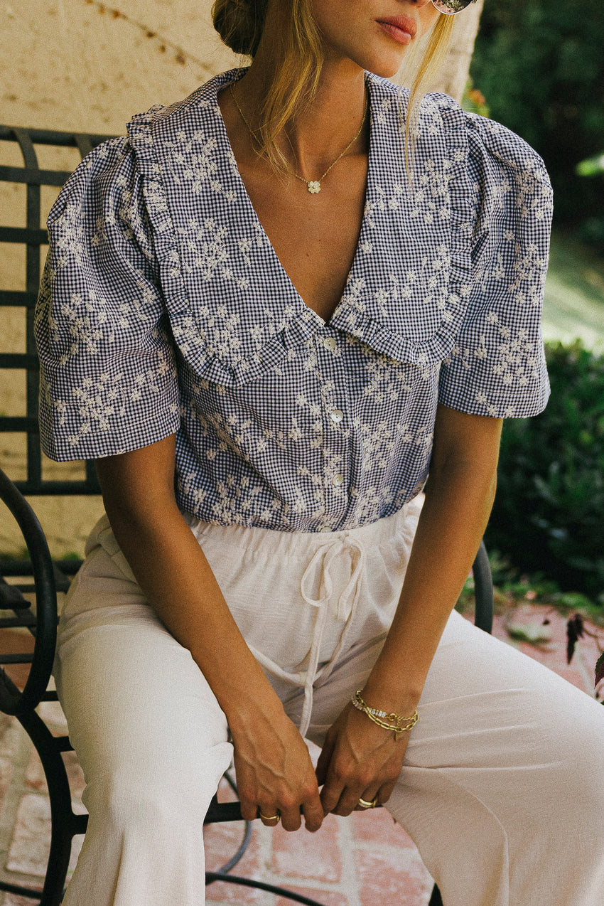 Amari Gingham Blouse