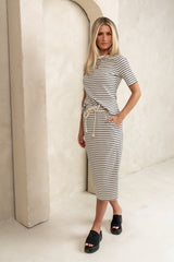 Niya Striped Top in Black