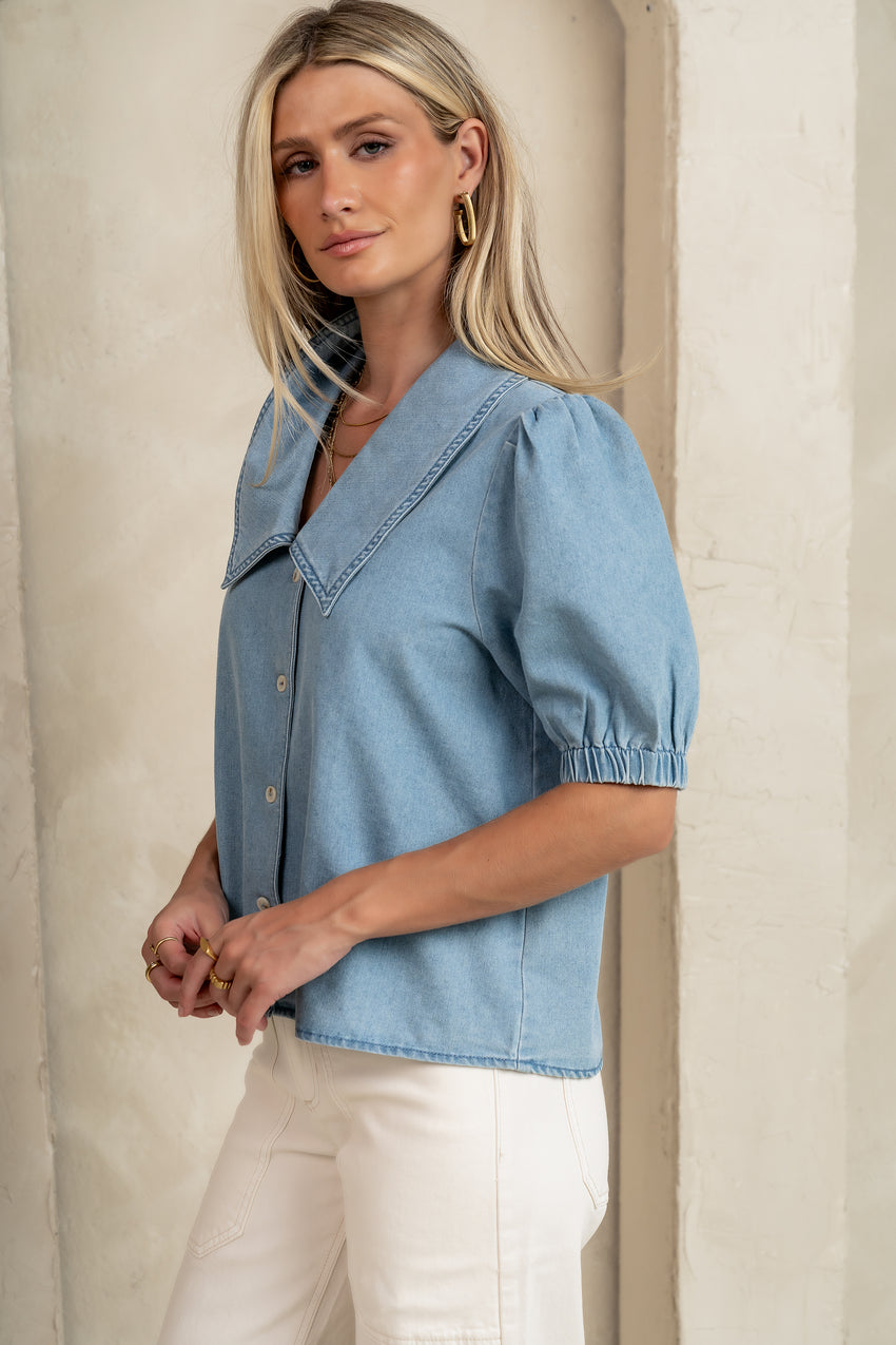Charlie Denim Button Up