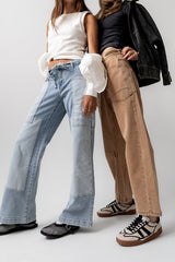 Jocelyn Barrel Jeans in Rust