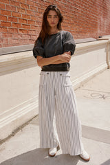 Rory Contrast Top in Black