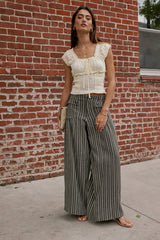 Mayson Wide Leg Pants in Olive