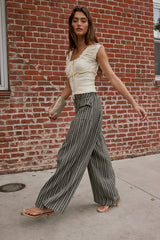 Mayson Wide Leg Pants in Olive