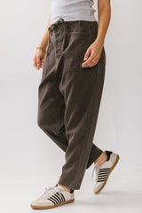 Rosie Tencel Loose Pants in Charcoal