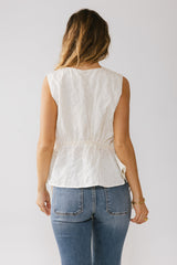 Miranda Textured Blouse in Ivory