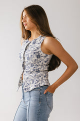 Piper Denim Button Up in Blue