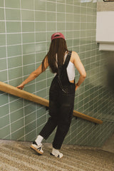 Tansy Denim Overalls in Black
