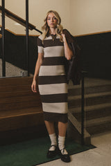 Tillie Striped Midi Dress