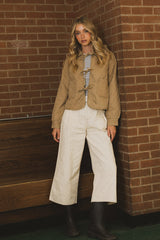 Tammy Collared Jacket in Khaki