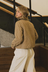 Tammy Collared Jacket in Khaki