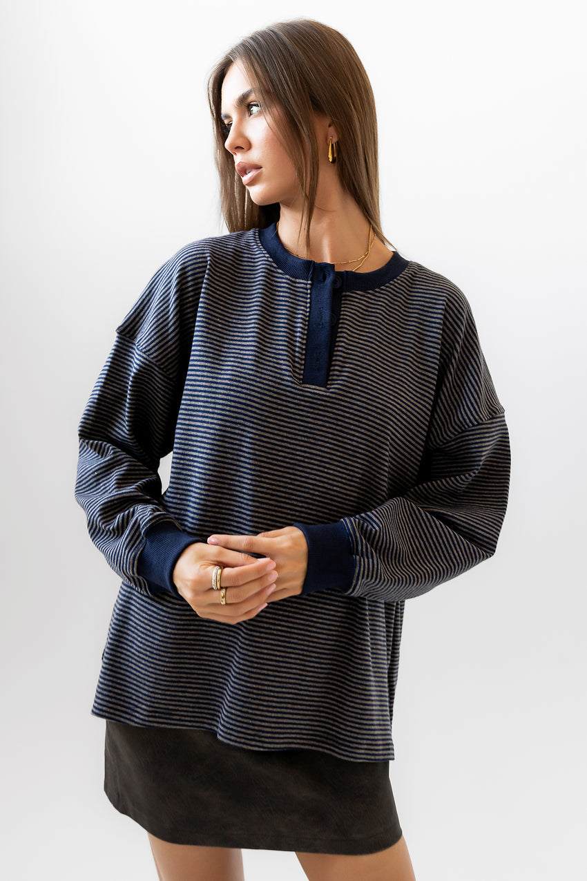 Skye Oversized Striped Top