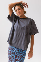 Salem Knit Top in Navy