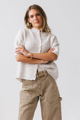 Leah Knit Cardigan in Oatmeal