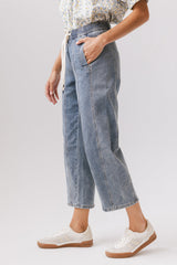 Khai Cropped Pants in Denim