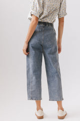 Khai Cropped Pants in Denim