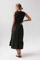 Carmina Tiered Dress in Black