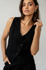 Clara Button Up Vest