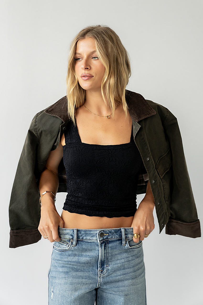 Heartbreaker Cami in Jet Black