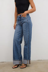 Kyla Cuffed Baggy Jeans