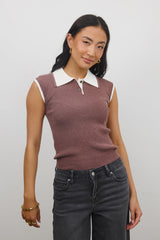 Becca Ribbed Top in Plum