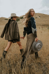 Carly Vegan Leather Jacket in Dark Olive