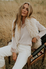 Glinda Knit Sweater in Brown