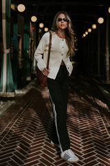 Debbie Ribbed Sweater in Ivory