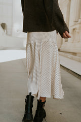 Everly Satin Midi Skirt
