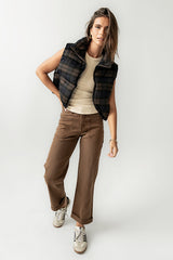 Brielle Puffer Vest in Navy