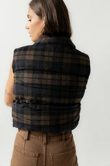 Brielle Puffer Vest in Navy